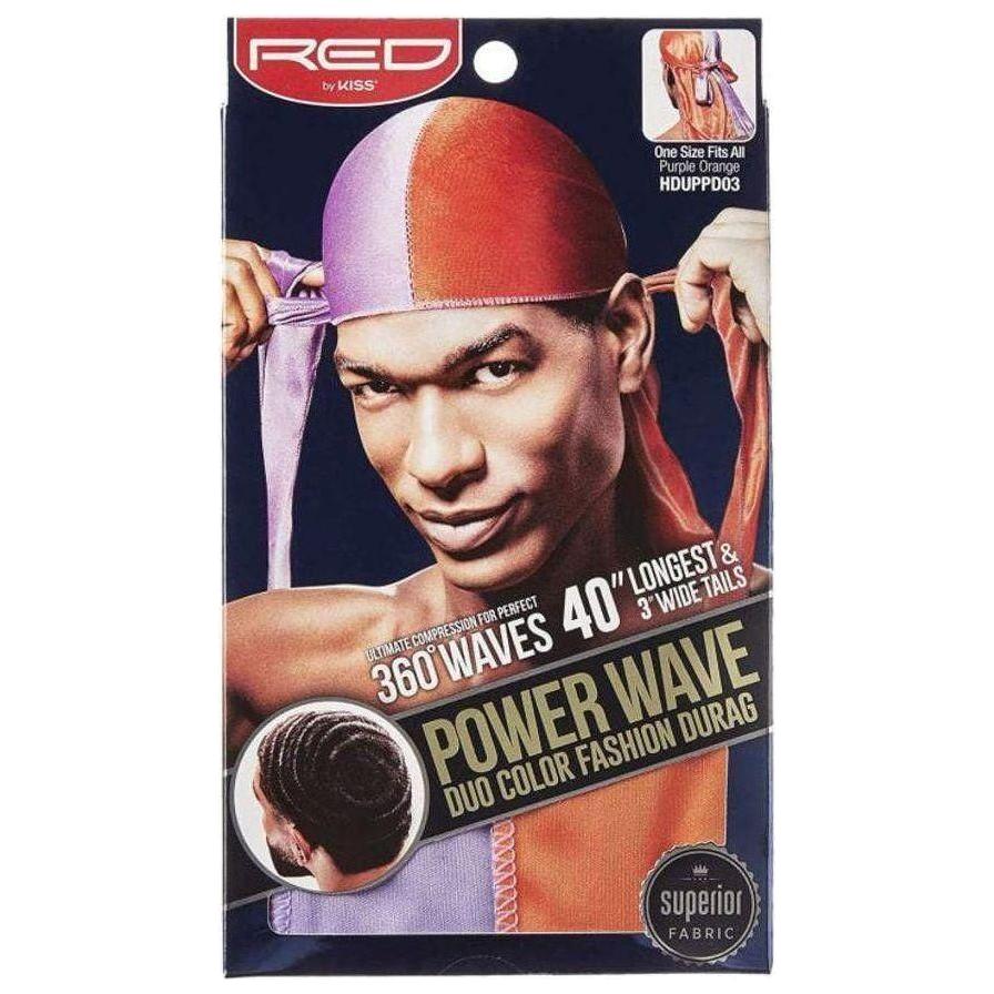 RED By Kiss: Power Wave DUO Durag - Purple/ Orange - gtworld.de