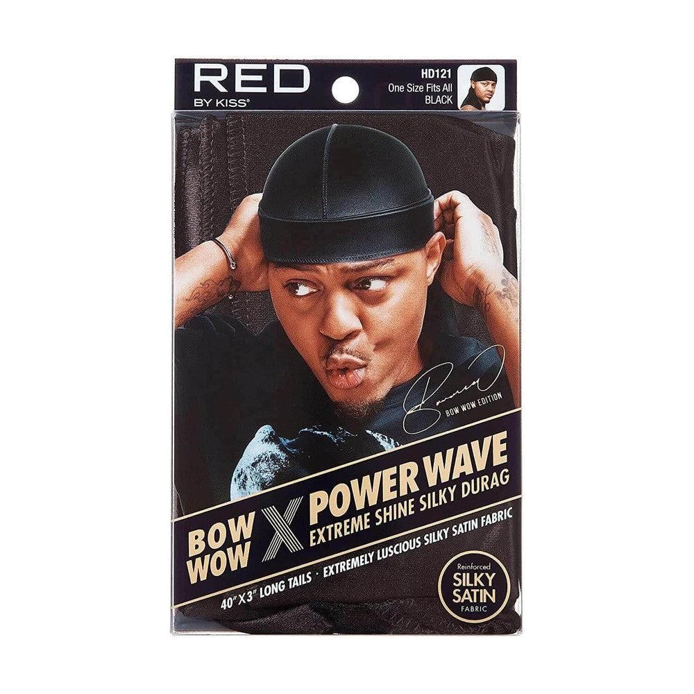 Red By Kiss Bow Wow X Power Wave Extreme Shine Silky Durag - Black