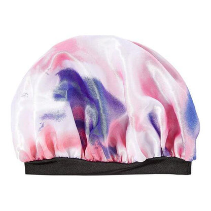 Red By Kiss Kids Satin Bonnet - Tie Dye Pink/Purple