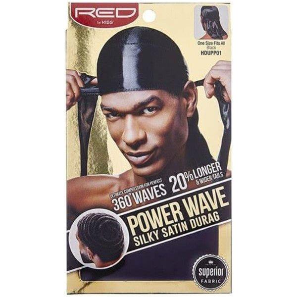 Red By Kiss Power Wave Silky Satin Durag _ Superior Fabric