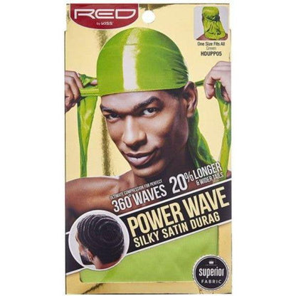 Red By Kiss Power Wave Silky Satin Durag _ Superior Fabric