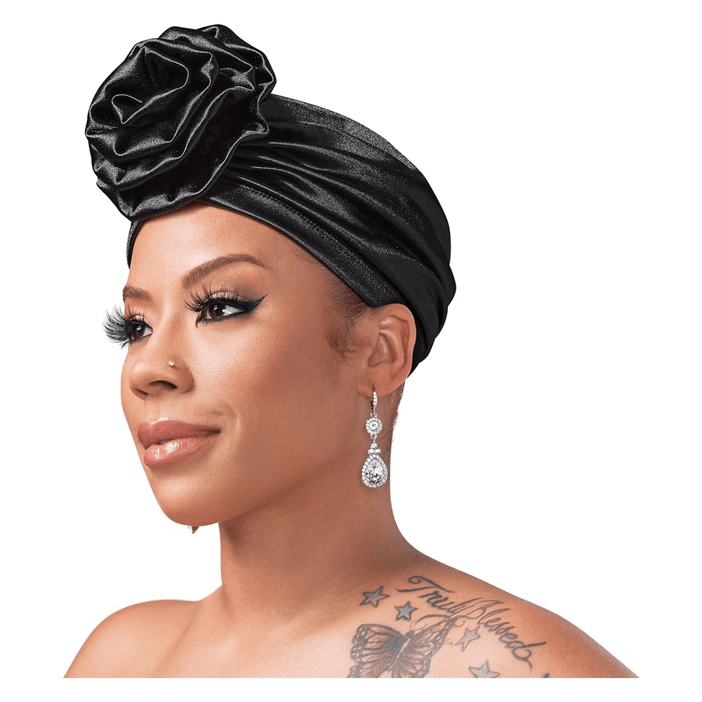 Red By Kiss Silky Luxe Keyshia Cole X Top Knot Turban - Black/Luxury