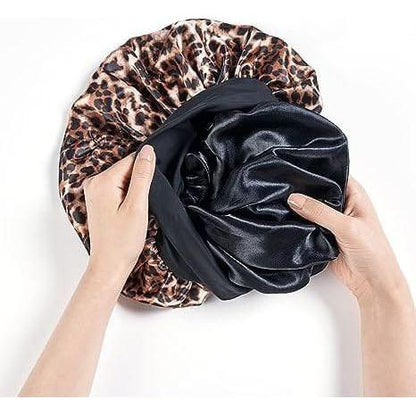 Red By Kiss Reversible Hair Cap Silky Satin Wide Edge Super Jumbo Leopard - Gtworld.de