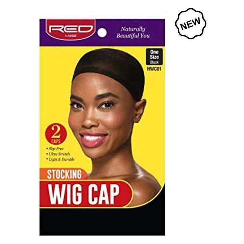 Red by Kiss Stocking Wig Cap 2pc - Black (HWC01) - Gtworld.de