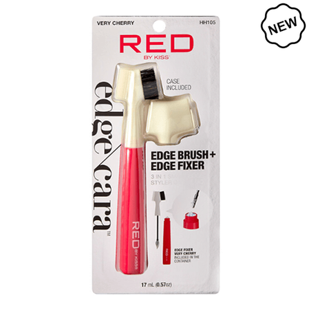 Red By Kiss Edge Cara Edge Brusher + Edge Fixer 3 in 1 Edge Control Styler 17ml