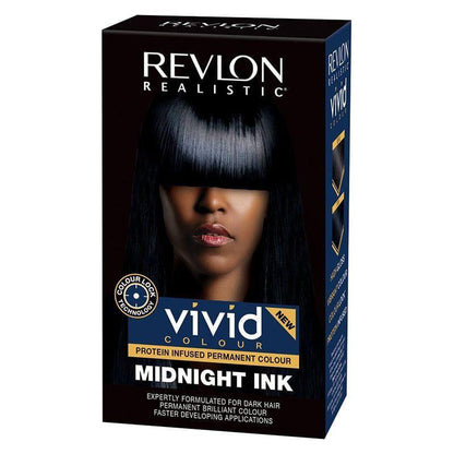 Revlon Realistic Vivid Color Protein Infused Permanent Color Midnight Ink