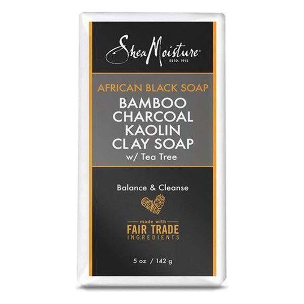 Shea Moisture African Black Soap Bamboo Charcoal Kaolin Clay Soap 142g - Gtworld.de