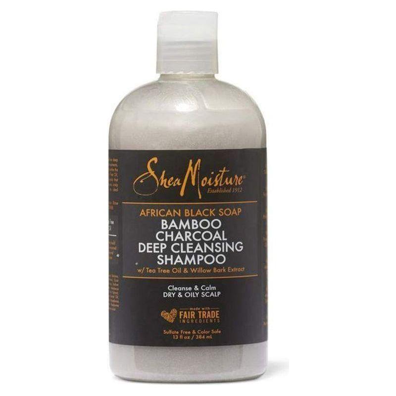 Shea Moisture African Black Soap Bamboo Charcoal Shampoo 384ml - gtworld.de