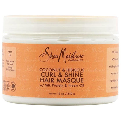 SHEA MOISTURE COCONUT &amp; HIBISCUS CURL &amp; SHINE HAIR MASQUE 340g - Gtworld.de