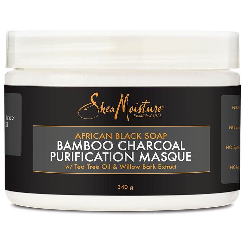 Shea Moisture African Black Soap Bamboo Charcoal Purification Masque 340g