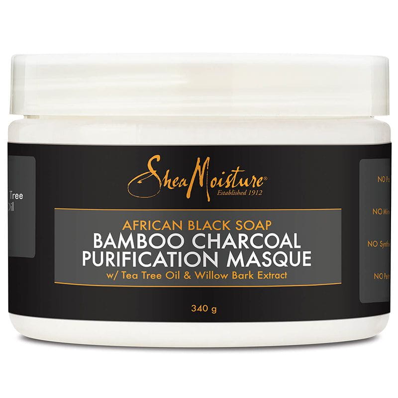 Shea Moisture African Black Soap Bamboo Charcoal Purification Masque 340g