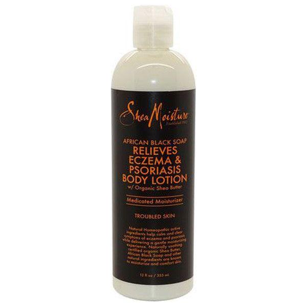 Shea Moisture African Black Soap Relieves Eczema &amp; Psoriasis Body Lotion 355ml