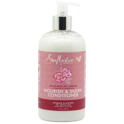 Shea Moisture Peace Rose Oil Complex Nourish &amp; Silken Conditioner 384ml