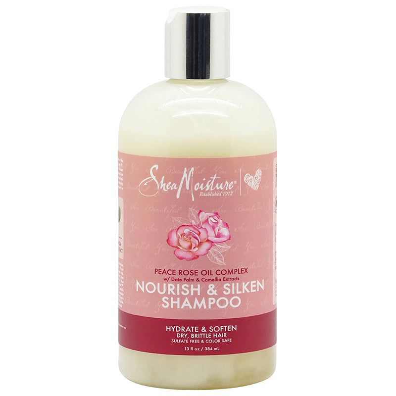 Shea Moisture Peace Rose Oil Complex Nourish &amp; Silken Shampoo 384ml