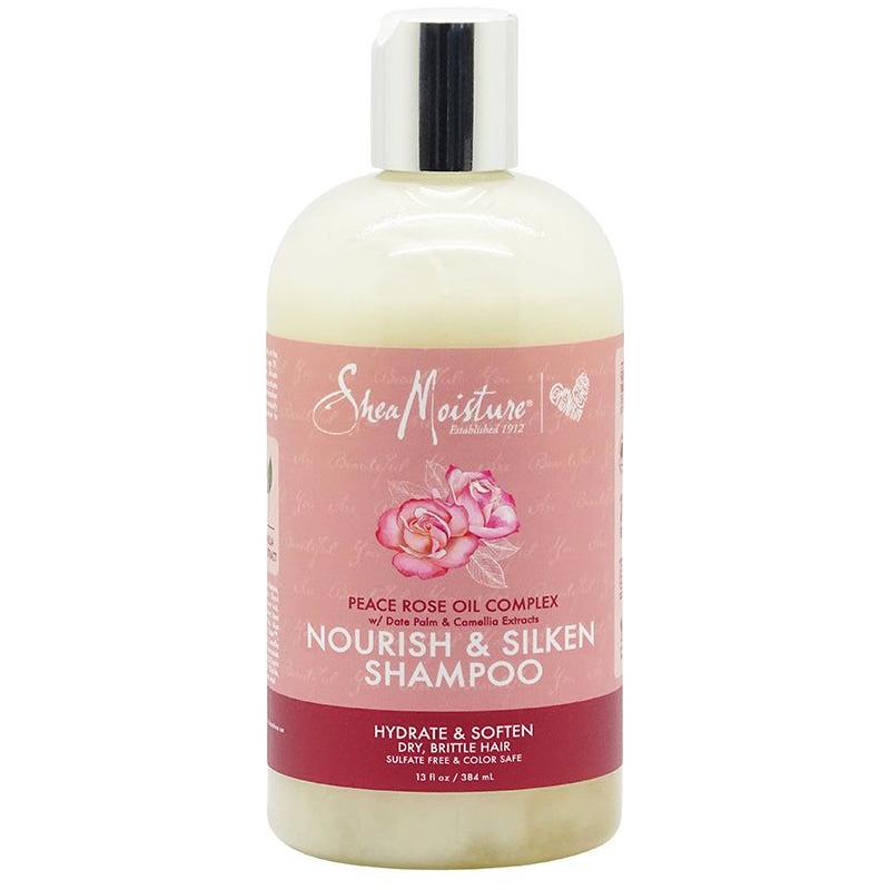 Shea Moisture Peace Rose Oil Complex Nourish &amp; Silken Shampoo 384ml