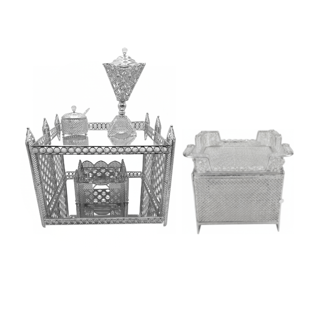 Shewhat 5pcs Rekebot Set Square 1 (Gold &amp; Silver) - gtworld.de