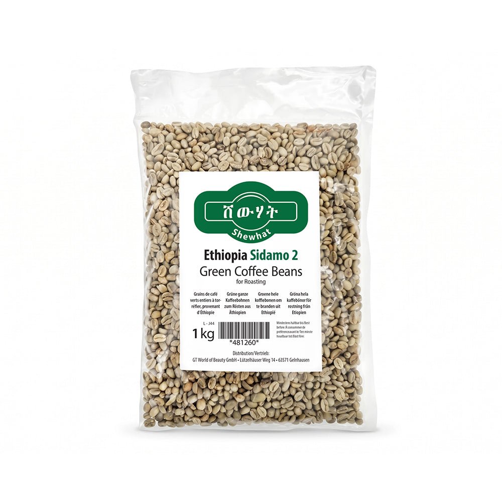 Shewhat Ethiopian Rohkaffee Bohnen 1 kg - gtworld.de