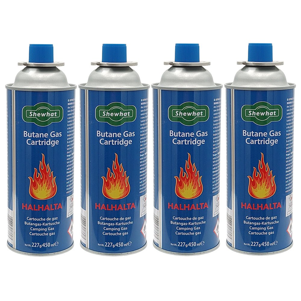 Shewhat HalHalta Butane Gas Cartidge 4 pcs Pack x 227g - gtworld.de