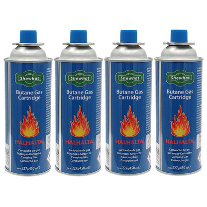 Shewhat HalHalta Butane Gas Cartidge 4 pcs Pack x 227g - gtworld.de