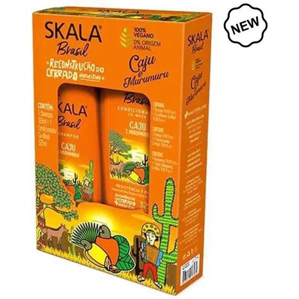 skala brasil kit caju e murumuru caju murumuru shampoo + conditioner 650ml