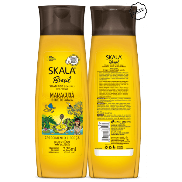 skala brasil passion fruit e oleo de pataua shampoo 325ml