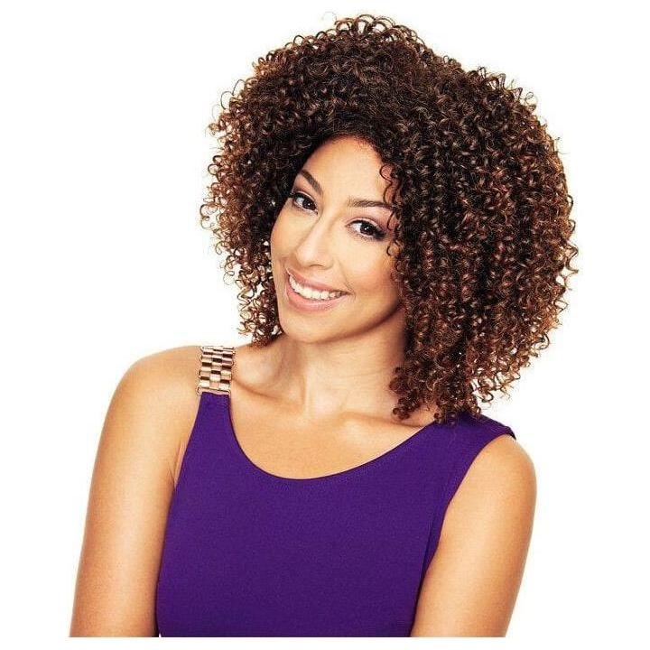 Sleek Yaya Synthetic Lace Parting Wig 10&quot; - Kinky Jerry Curl - Gtworld.de