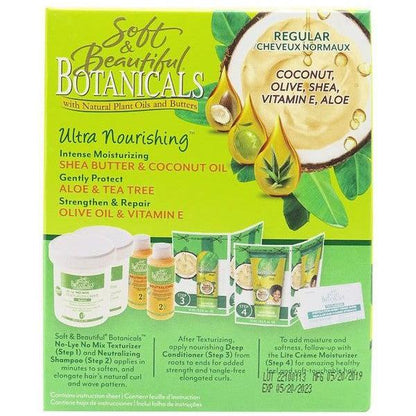 Soft and Beautiful Botanicals No-Lye No Mix Texturizer Regular 2 Applications