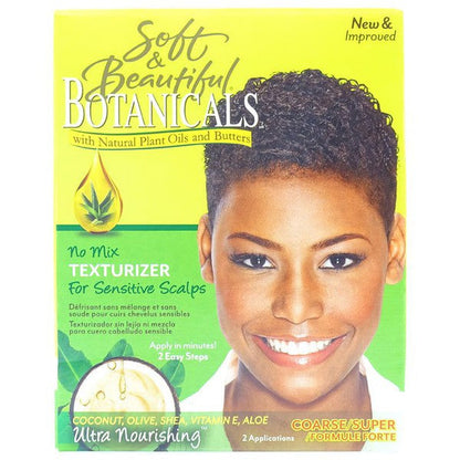 Soft and Beautiful Botanicals No Mix Texturizer Coarse, 2 Applications