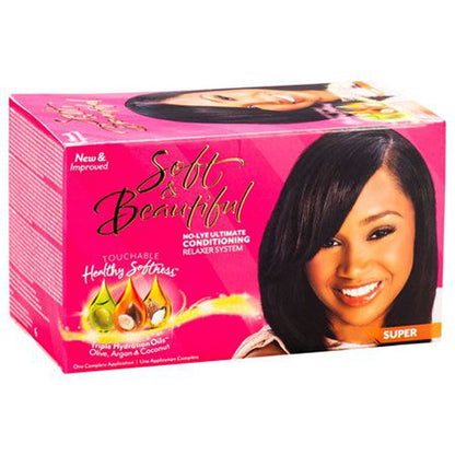 Soft and Beautiful No Lye Ultimate Conditiomig Relaxer System Super