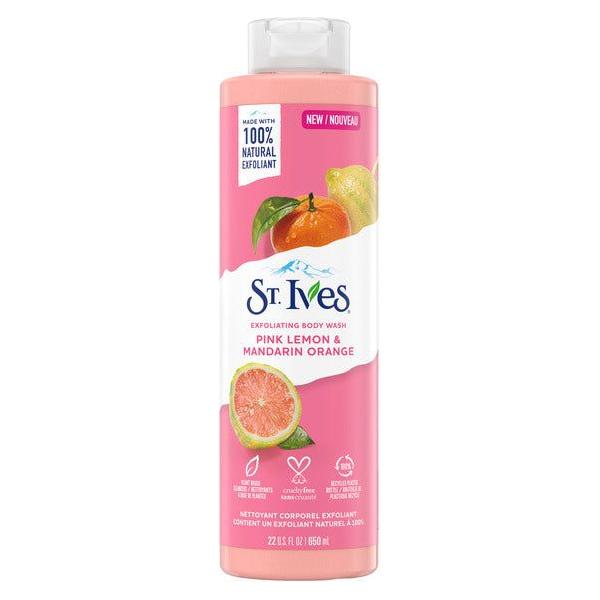 St.Ives Exfoliating Body Wash Pink Lemon &amp; Mandarin Orange 22 Oz