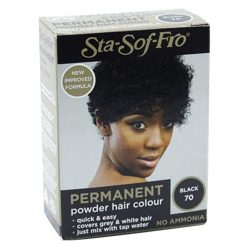 Sta - Sof - Fro Permanent Powder Hair Color Black 70, 8g - Gtworld.de