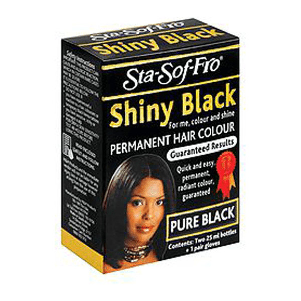 Sta - Sof - Fro Shiny Black Permanent Hair Color Pure Black 50ml - gtworld.de