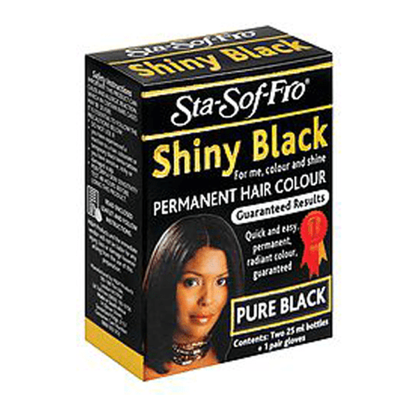 Sta-Sof-Fro Shiny Black Permanent Hair Color Pure Black 50ml