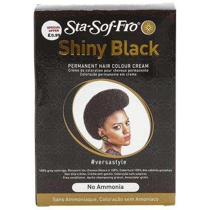 Sta-Sof-Fro Shiny Black Permanent Hair Color Cream