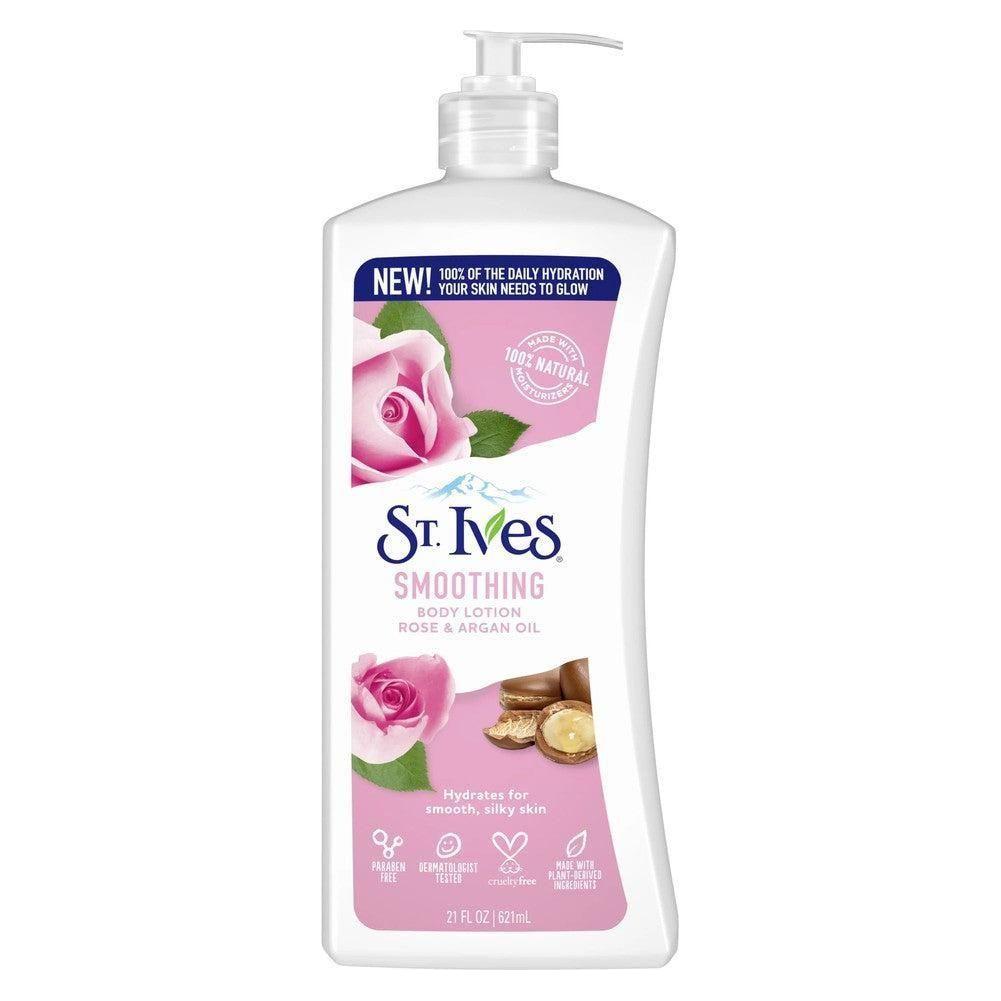 St.Ives Rose and Argan Oil Smoothing Body Lotion 621ml - Gtworld.de