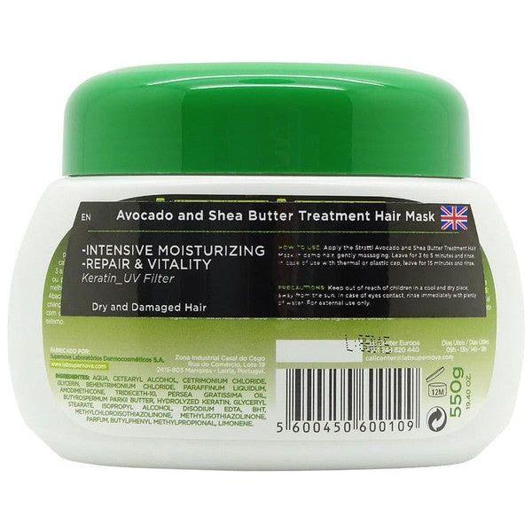 Stratti Avocado and Shea Butter Treatment Hair Mask 550g