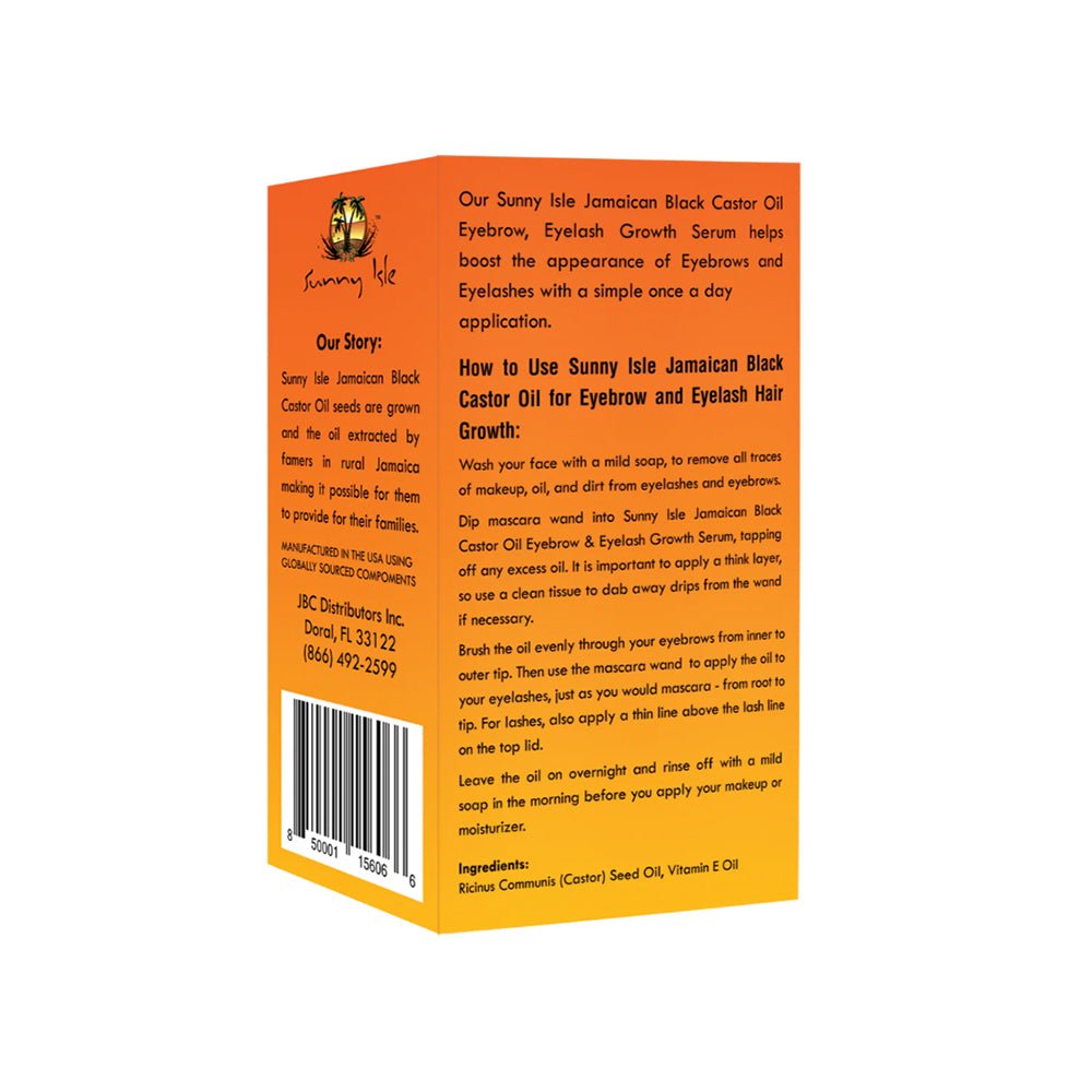 Sunny Isle Jamaican Black Castor Oil Eyelash &amp; Eyebrow Growth Serum 2oz - gtworld.de