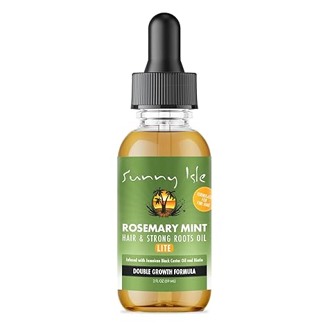 Sunny Isle Rosemary Mint Hair and Strong Roots Lite Oil 2oz - gtworld.de