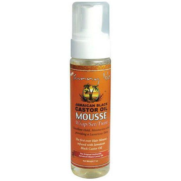 Sunny Isle Jamaican Castor Oil Mousse, Wrap/Set/ Twist 207ml