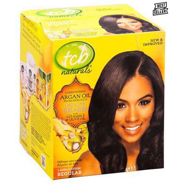 TCB Naturals Arganöl aus Marokko No Lye Relaxer Kit, Regular