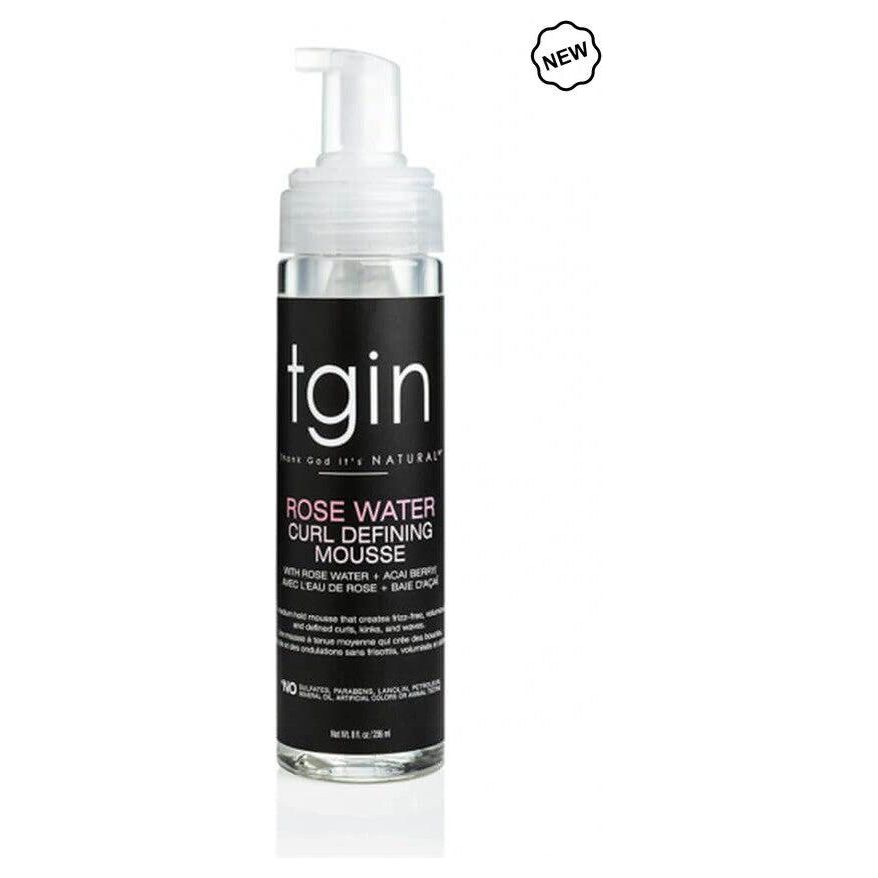 Tgin Rose Water Curl Defining Mousse 8oz