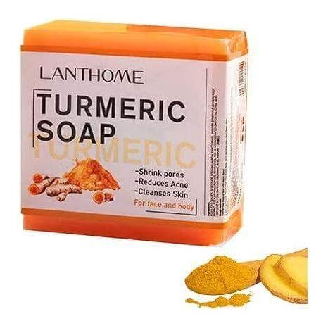 Turmeric Soap Bar For Face &amp; Body 3.53oz/100g - Gtworld.de