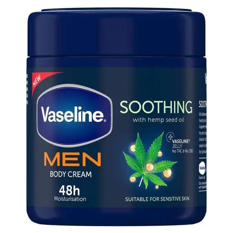 Vaseline Men Soothing Body Cream 400ml - Gtworld.de