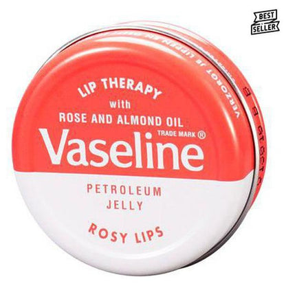 Vaseline Lip Therapy with Rose and Almond Oil, Rosy Lips 20g