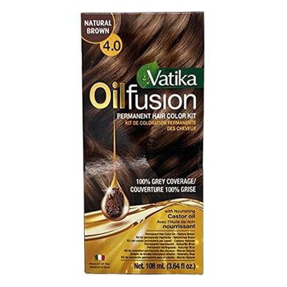 Vatika Oil Fusion Permanent Hair Color Kit 108ml