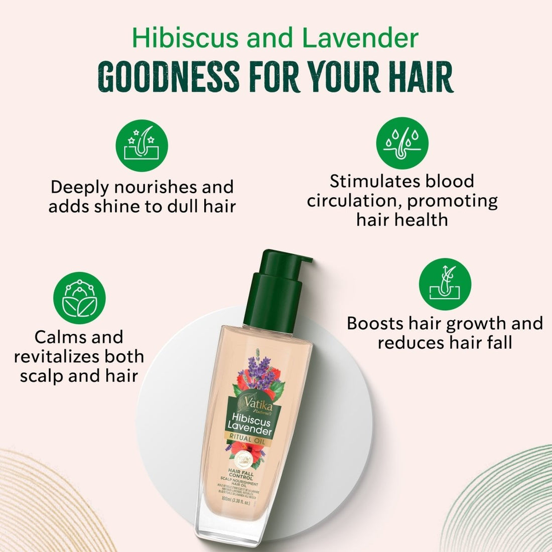 Vatika Naturals Rituals hair OIL Hibiscus Lavender 100ml - gtworld.de
