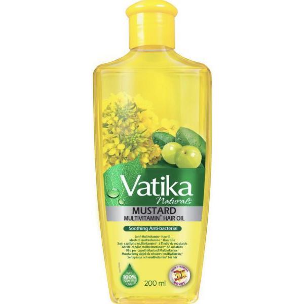 Vatika Naturals Mustard Multivitamin Smoothing Anti-bacterial Hair Oil 200 ml