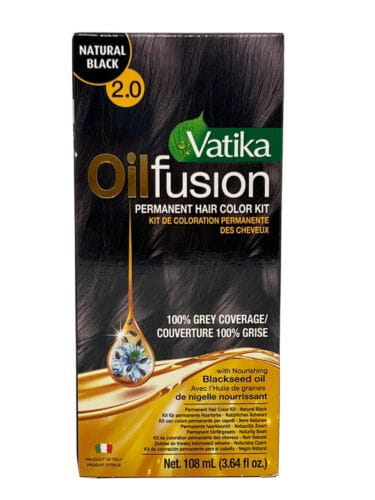 Vatika Oil Fusion Permanent Hair Color Kit 108ml