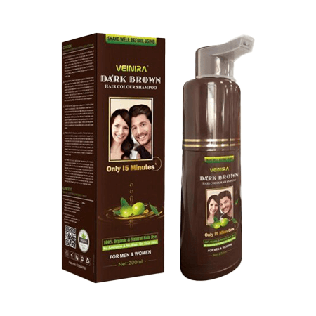 Veinira Hair Colour Shampoo Black/Dark Brown 200ml - gtworld.de