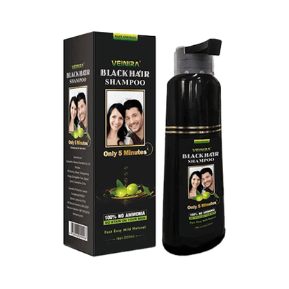 Veinira Hair Colour Shampoo Black/Dark Brown 200ml - gtworld.de